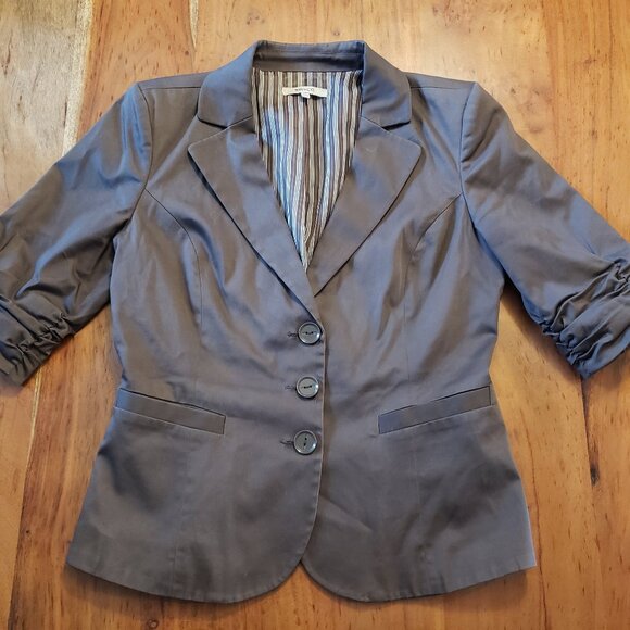 RW&CO brown 3/4 sleeves blazer - Picture 1 of 5
